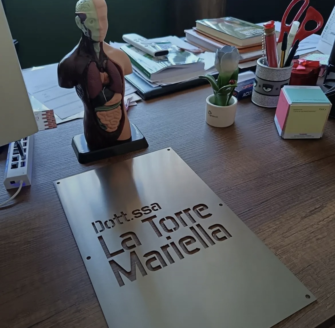 Targa dello studio Dott.ssa La Torre Mariella a Manfredonia
